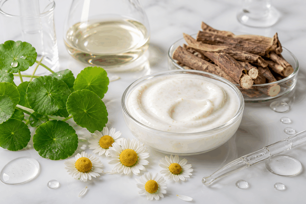 Licorice Botanical Exfoliating Cream formula visual