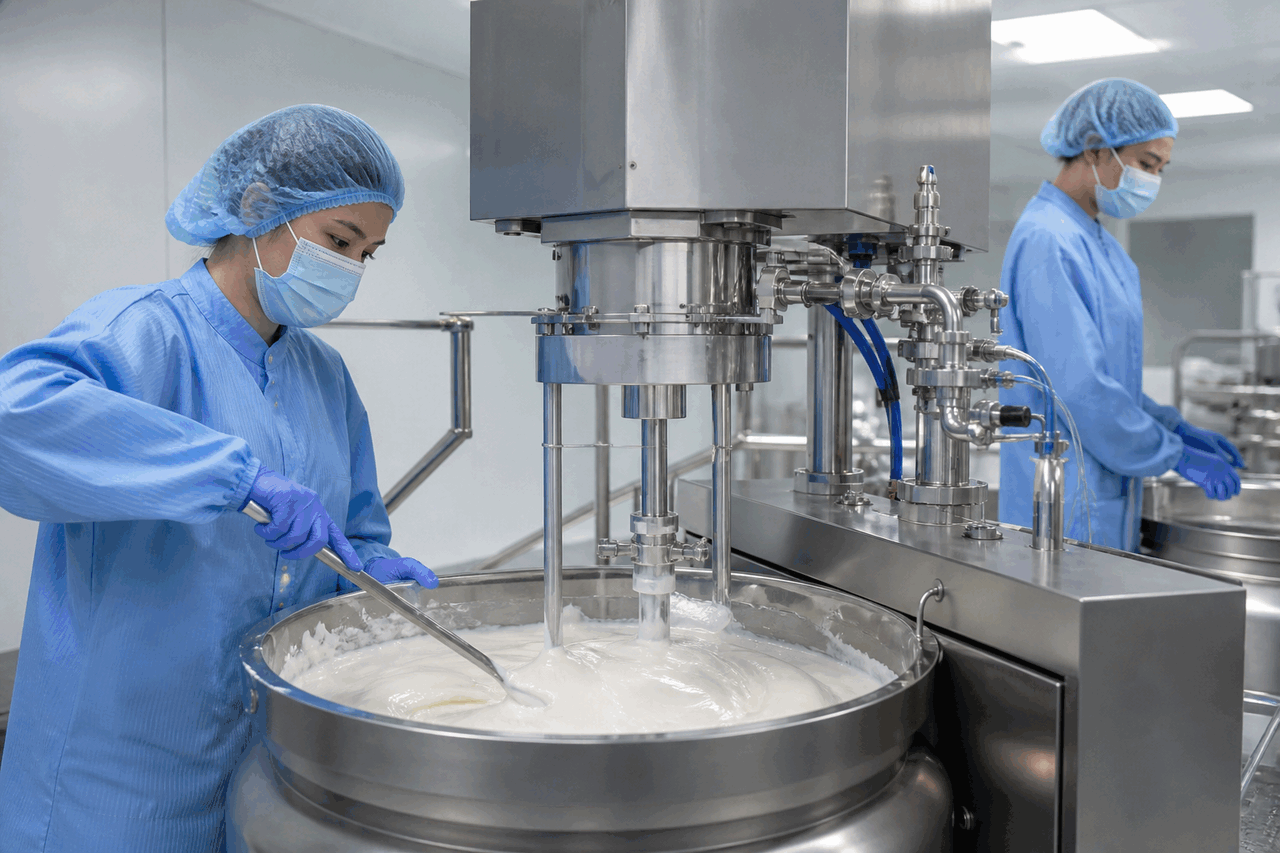 Niacinamide Tranexamic Acid Brightening Cream formulation laboratory