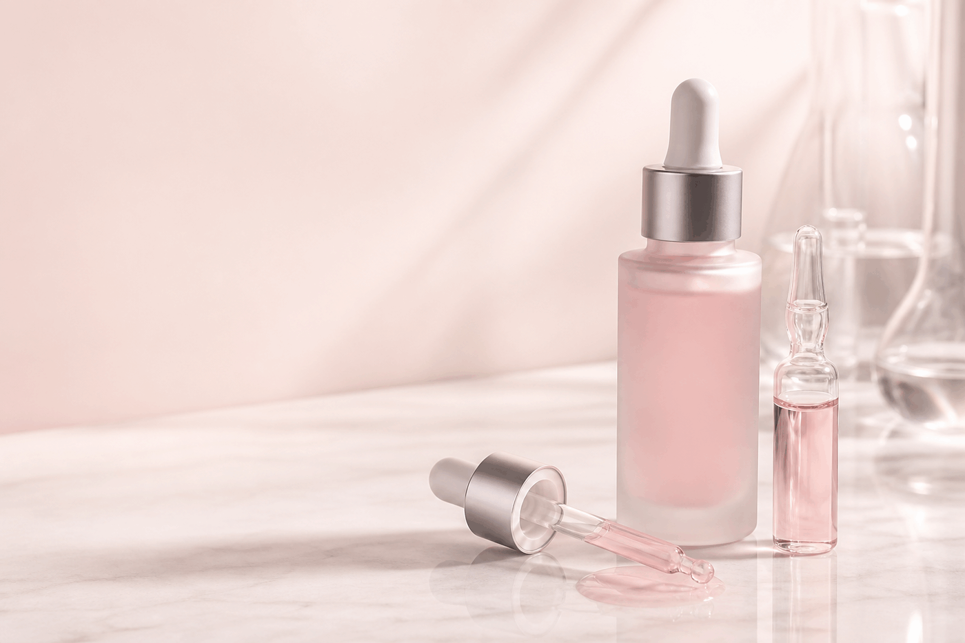 PDRN recovery serum and ampoule product concept