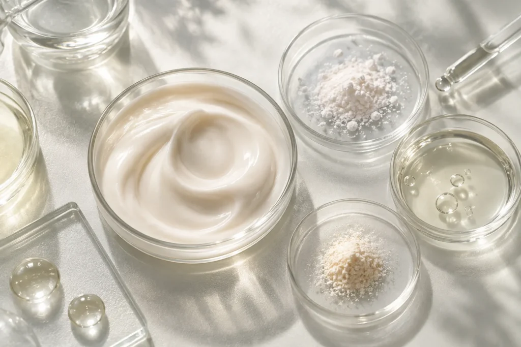 Niacinamide Brightening Anti-Wrinkle Cream — Age-Defense & Smoothing System formulation concept