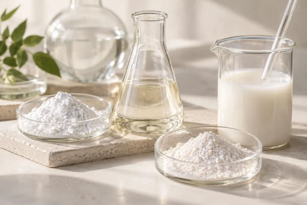 Shake-to-Mix Lightweight Sunscreen Fluid — UV Filter System formulation concept