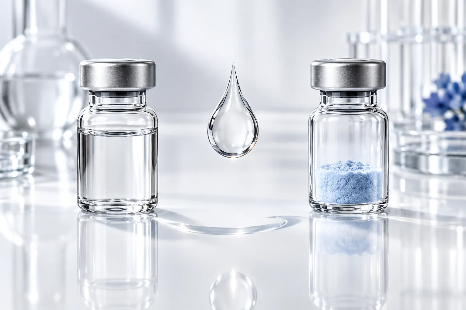 Conceptual reconstitution of the two serum components