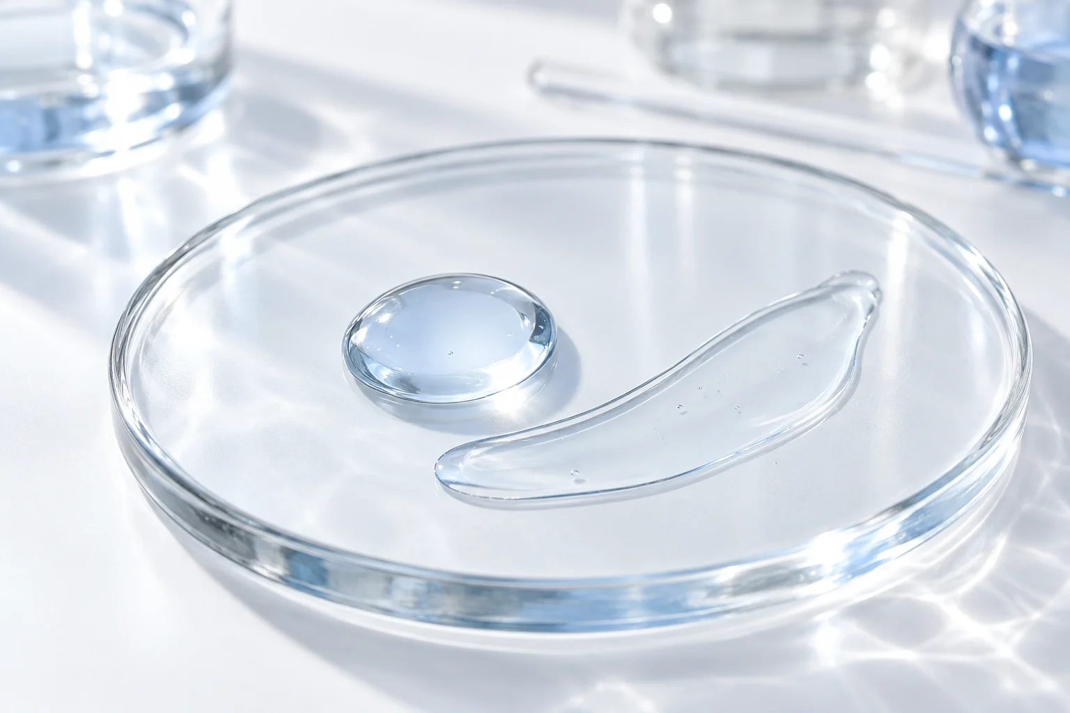 Clear lightweight serum texture after reconstitution